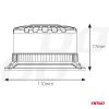 Amio - ΦΑΡΟΣ HEAVY DUTY W28M 12/24V ΠΟΡΤΟΚΑΛΙ 16LED ΜΑΓΝΗΤΙΚΟΣ/ΒΙΔΩΤΟΣ ΜΕ ΦΙΣ ΑΝΑΠΤΗΡΑ Υ89mm Φ110mm - 1 τεμ. (04105/AM)