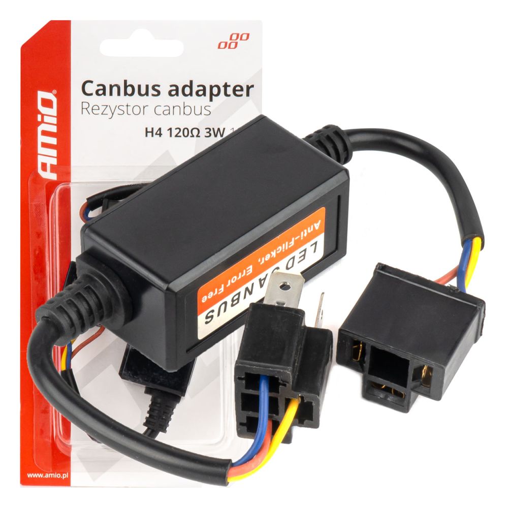 Amio - ΑΝΤΙΣΤΑΣΗ ΓΙΑ ΛΑΜΠΕΣ LED H4 12V 3W 120Ω - 1 τεμ. (04127/AM)