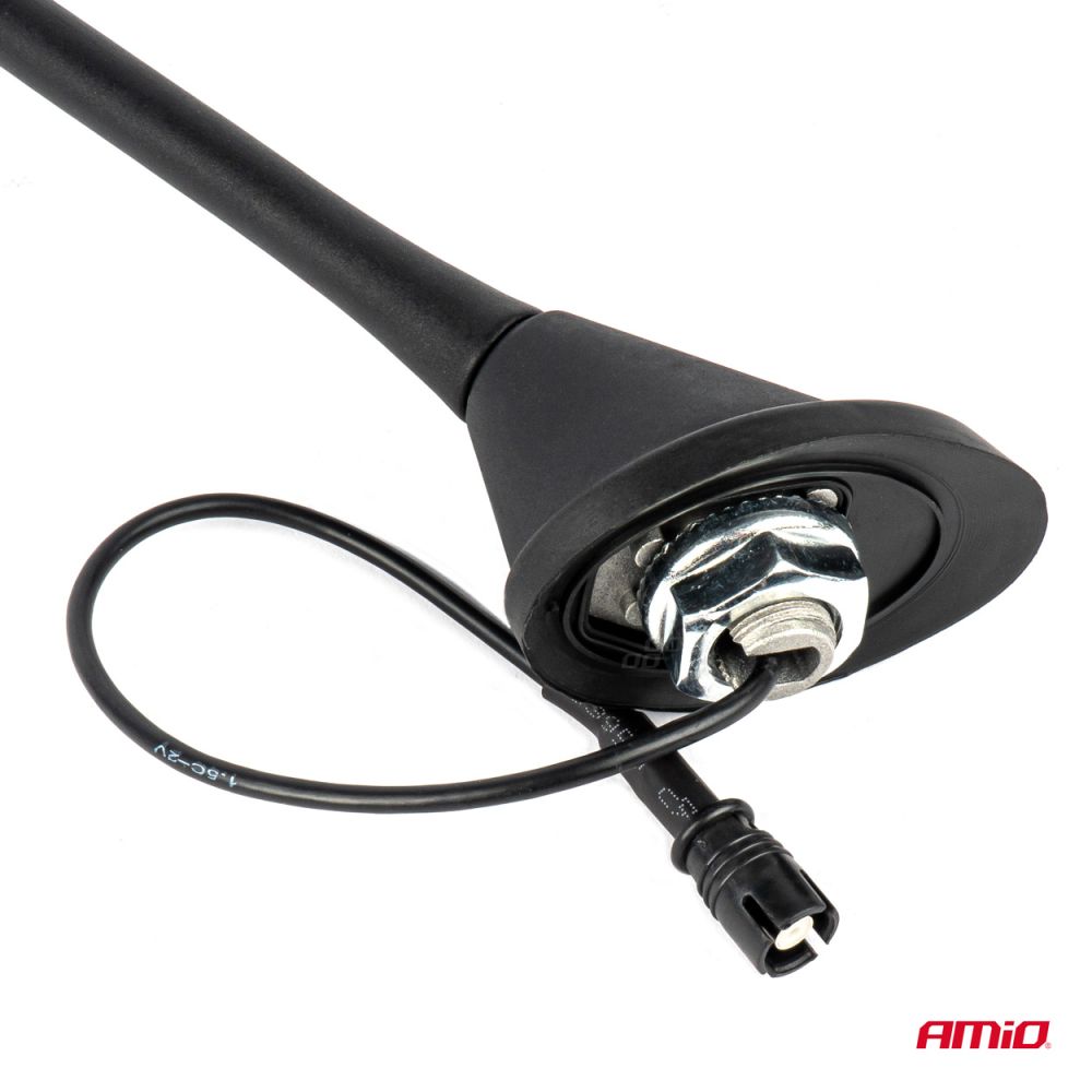 Amio - ΚΕΡΑΙΑ ΟΡΟΦΗΣ ANT10 25.4 cm ΜΕ ΚΑΛΩΔΙΟ 20cm ΚΑΙ ΦΙΣΑ RAKU-2 UNIVERSAL ΜΑΥΡΗ - 1 ΤΕΜ. (04154/AM)
