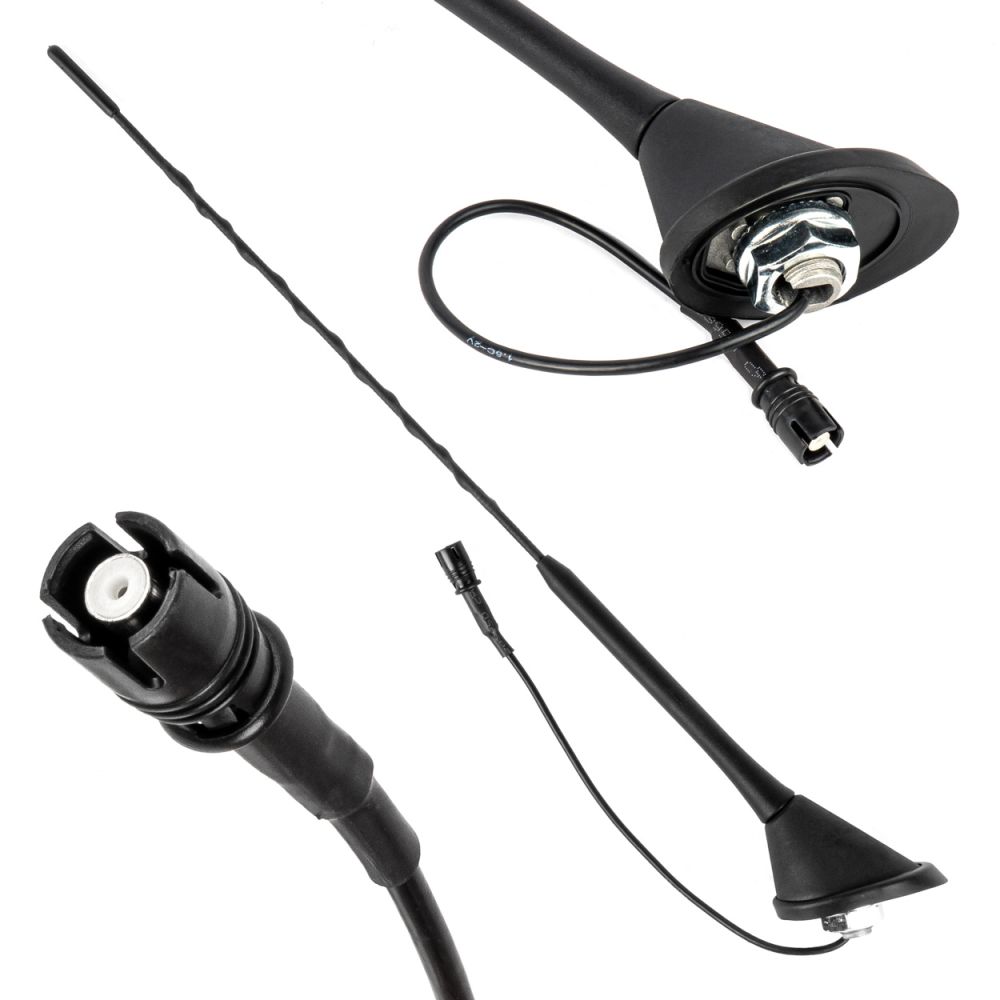 Amio - ΚΕΡΑΙΑ ΟΡΟΦΗΣ ANT11 45.4 cm ΜΕ ΚΑΛΩΔΙΟ 20cm ΚΑΙ ΦΙΣΑ RAKU-2 UNIVERSAL ΜΑΥΡΗ - 1 ΤΕΜ. (04155/AM)