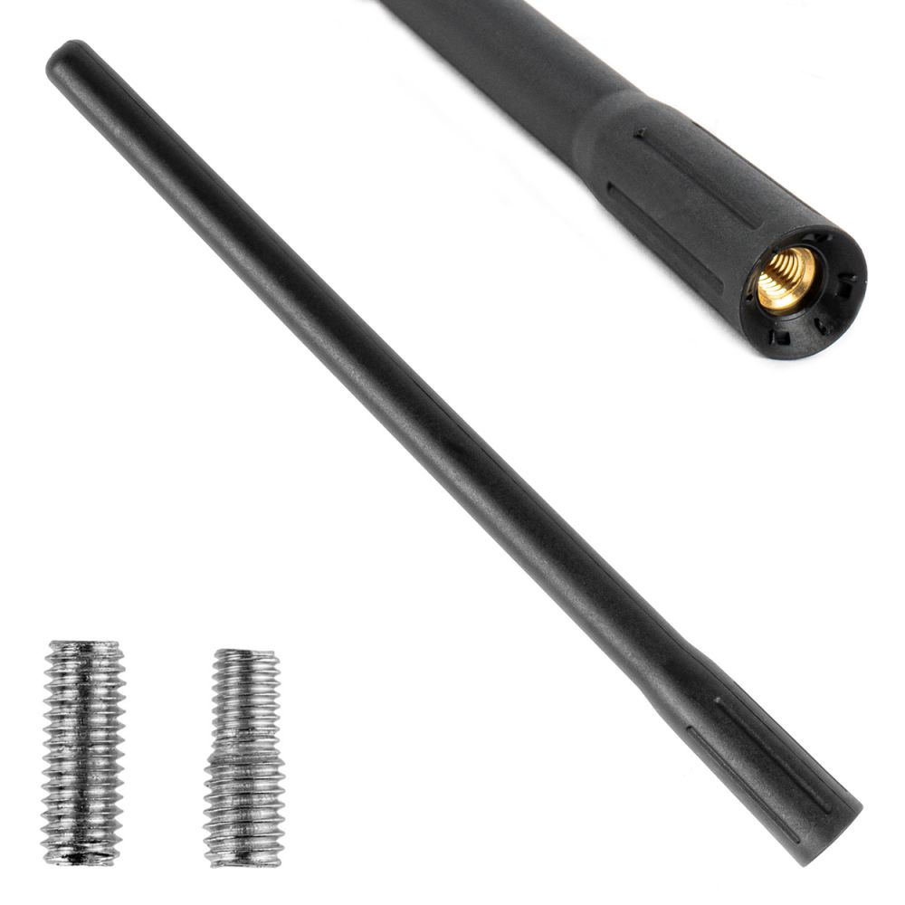 Amio - ΚΕΡΑΙΑ ΟΡΟΦΗΣ ANTM11 20cm ΜΕ 2 ΑΝΤΑΠΤΟΡΕΣ 5-6mm ΜΑΥΡΗ - 1 ΤΕΜ. (04161/AM)
