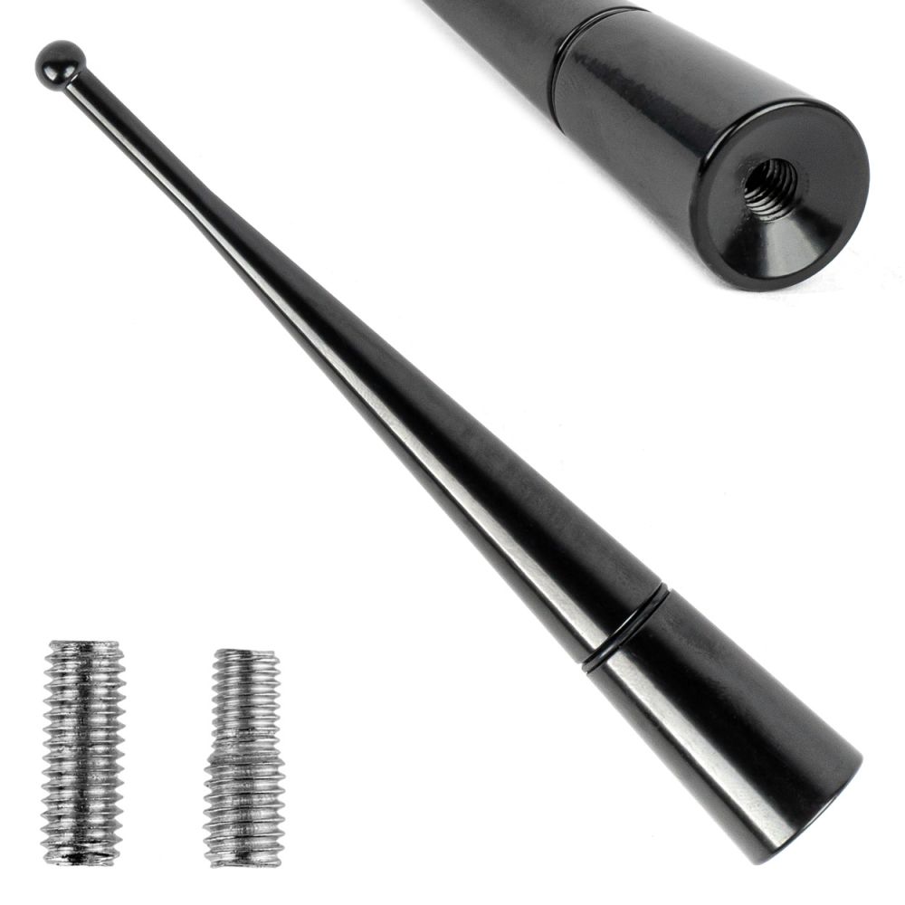 Amio - ΚΕΡΑΙΑ ΟΡΟΦΗΣ ANTM13 10cm ΜΕ 2 ΑΝΤΑΠΤΟΡΕΣ 5-6mm ΜΑΥΡΗ - 1 ΤΕΜ. (04163/AM)