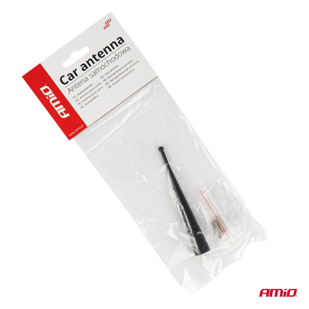 Amio - ΚΕΡΑΙΑ ΟΡΟΦΗΣ ANTM13 10cm ΜΕ 2 ΑΝΤΑΠΤΟΡΕΣ 5-6mm ΜΑΥΡΗ - 1 ΤΕΜ. (04163/AM)