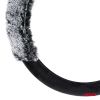 Amio - ΚΑΛΥΜΜΑ ΤΙΜΟΝΙΟΥ SWC-55 (M) 37>39cm ΜΑΥΡΟ ΜΕ ΧΝΟΥΔΩΤΗ ΓΚΡΙ ΕΠΕΝΔΥΣΗ ΚΑΙ ΑΥΤΙΑ ΑΡΚΟΥΔΑΣ - 1 ΤΕΜ. (04165/AM)