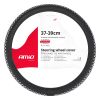 Amio - ΚΑΛΥΜΜΑ ΤΙΜΟΝΙΟΥ SWC-60 (M) 37>39cm ΜΑΥΡΟ ΜΕ ΣΧΕΔΙΟ ΑΣΠΡΟΜΑΥΡΗ ΣΚΑΚΙΕΡΑ - 1 ΤΕΜ. (04170/AM)