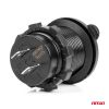 Amio - ΠΡΙΖΑ ΜΕ 2 ΘΥΡΕΣ USB ΚΑΙ ΚΑΠΑΚΙ ΜΑΥΡΗ 12/24V 4.2A ΑΔΙΑΒΡΟΧΗ ΜΕ ΜΠΛΕ LED ΦΩΣ ΕΝΔΕΙΞΗΣ - 1 ΤΕΜ. (04217/AM)