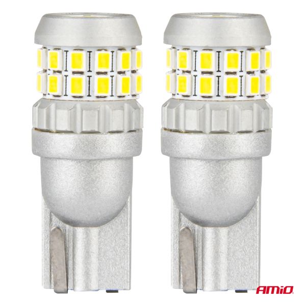 ΠΡΟΣΦΟΡΑ ΛΑΜΠΑΚΙΑ T10 W5W 12V/24V LED CAN-BUS 30xSMD 2016 ΛΕΥΚΟ 5500K ΑΜΙΟ - 2 ΤΕΜ.