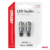 Amio - ΛΑΜΠΑΚΙΑ T10 W5W 12V/24V LED CAN-BUS 16xSMD 2016 ΛΕΥΚΟ ΦΩΣ 5.500K (ΣΕ ΧΡΩΜΑ ΧΡΩΜΙΟΥ) - 2 ΤΕΜ. (04234/AM)