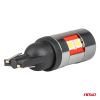 Amio - Λάμπες LED CAN Bus T10 W5W (W2.1x9.5d) Universal για Επιβατικά Αυτοκίνητα & Φορτηγά με τάση 12V-48V & 9xSMD 3030 σε Λευκή απόχρωση 5500K Chrome/Black - Σετ 2 τεμ. (04244/AM)
