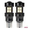 Amio - ΛΑΜΠΑΚΙΑ LED T15 W16W 12V/24V LED CAN-BUS 15xSMD 2835 ΛΕΥΚΟ ΦΩΣ 5.500K (ΣΕ ΧΡΩΜΑ ΜΑΥΡΟ) - 2 ΤΕΜ. (04245/AM)