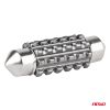 Amio - ΛΑΜΠΑΚΙΑ ΠΛΑΦΟΝΙΕΡΑΣ 36mm 12/24V C5W 5500K 12xSMD 3838 CAN-BUS FESTOON (ΛΕΥΚΟ) - 2 ΤΕΜ. (04248/AM)