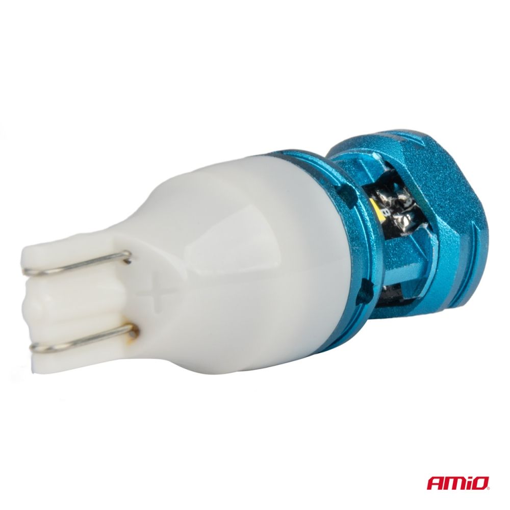 Amio - Λάμπες LED CANBUS T15 (W16W) 4SMD 1860XS Λευκή 6000K 12V/24V για Φώτα Όπισθεν, Πινακίδας & Χώρου Αποσκευών - 2τεμ. (04251/AM)