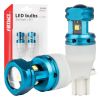 Amio - Λάμπες LED CANBUS T15 (W16W) 4SMD 1860XS Λευκή 6000K 12V/24V για Φώτα Όπισθεν, Πινακίδας & Χώρου Αποσκευών - 2τεμ. (04251/AM)