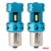 Amio - Λάμπες LED Αυτοκινήτου CANBUS 1156 BA15S P21W 4SMD 1860 6000K Λευκή – Universal 12V/24V - 2 Τεμ. (04252/AM)