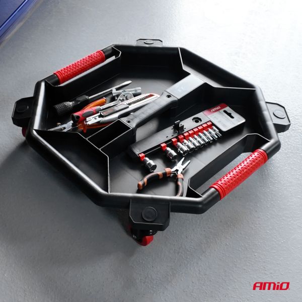 ΛΕΚΑΝΗ/ΕΡΓΑΛΕΙΟΘΗΚΗ ΑΠΟΘΗΚΕΥΣΗΣ ΕΡΓΑΛΕΙΩΝ/ΕΞΑΡΤΗΜΑΤΩΝ ΜΕ ΡΟΔΑΚΙΑ 49x47x6cm AMIO - 1 τεμ. ΛΕΚΑΝΗ/ΕΡΓΑΛΕΙΟΘΗΚΗ ΑΠΟΘΗΚΕΥΣΗΣ ΕΡΓΑΛΕΙΩΝ/ΕΞΑΡΤΗΜΑΤΩΝ ΜΕ ΡΟΔΑΚΙΑ 49x47x6cm AMIO - 1 τεμ.