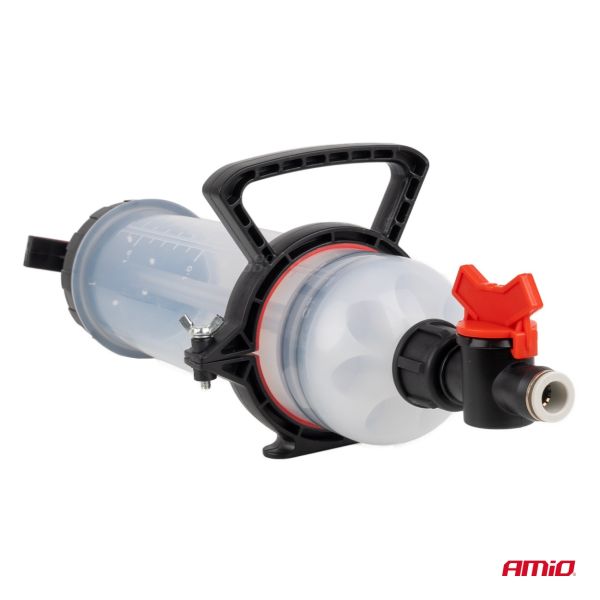 Amio - Σύριγγα αναρρόφησης & αλλαγής υγρών 1500ml με εύκαμπτο σωλήνα – Για λάδια Υγρά Φρένων & Ψυκτικά - 1 τεμ. (04278/AM)
