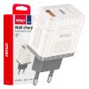 Amio - ΦΟΡΤΙΣΤΗΣ ΜΕ ΟΙΚΙΑΚΗ ΠΡΙΖΑ ΜΕ 2 ΘΥΡΕΣ USB-A+USB-C 30W 100-240V ΛΕΥΚΟ - 1 Τεμ. (04286/AM)