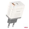 Amio - ΦΟΡΤΙΣΤΗΣ ΜΕ ΟΙΚΙΑΚΗ ΠΡΙΖΑ ΜΕ 2 ΘΥΡΕΣ USB-A+USB-C 30W 100-240V ΛΕΥΚΟ - 1 Τεμ. (04286/AM)