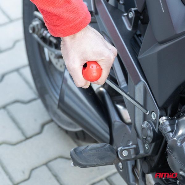 Amio - ΣΕΤ ΚΛΕΙΔΙΑ ΑΛΛΕΝ (ALLEN) ΕΞΑΓΩΝΑ ΧΡΩΜΙΟ-ΒΑΝΑΔΙΟ (CRV) XL ΔΙΑΦΟΡΑ ΜΕΓΕΘΗ - 9 ΤΕΜ. (04302/AM)