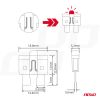 Amio - Ασφάλειες Standard Blade (Μαχαιρωτές) με LED Ένδειξη Καμένης Ασφάλειας & Εργαλείο Αφαίρεσης για Άμεση Διάγνωση Ηλεκτρικής Βλάβης OE - 10 Τεμ. (04341/AM)