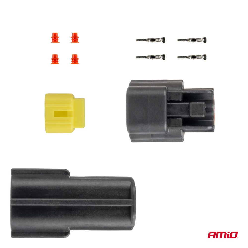 Amio - ΦΙΣΑ ΣΥΝΔΕΣΗΣ ΜΕ ΥΠΟΔΟΧΗ 2 PIN Φ2,2mm ΑΔΙΑΒΡΟΧΗ - 1 τεμ. (04346/AM)