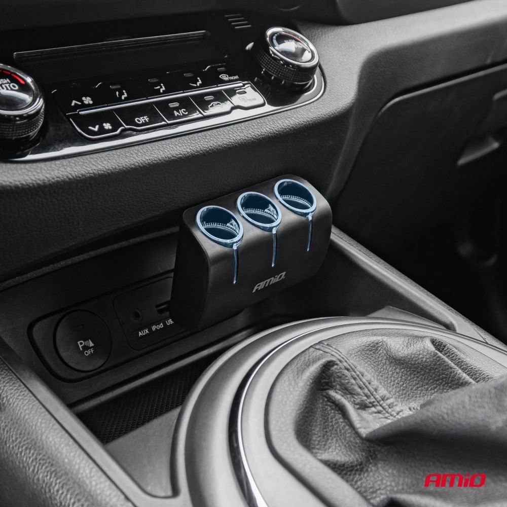 Amio - ΑΝΤΑΠΤΟΡΑΣ ΑΝΑΠΤΗΡΑ 12/24V 120W ΜΑΥΡΟΣ/3 ΘΕΣΕΙΣ/ΠΕΡΙΣΤΡΟΦΗ 90 ΜΟΙΡΩΝ - 1 Τεμ. (04358/AM)