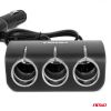 Amio - ΑΝΤΑΠΤΟΡΑΣ ΑΝΑΠΤΗΡΑ 12/24V 120W ΜΑΥΡΟΣ/3 ΘΕΣΕΙΣ/1xUSB-A/ΜΕ ΥΠΟΔΟΧΗ ΑΝΑΠΤΗΡΑ ΑΥΤΟΚΙΝΗΤΟΥ/ΚΑΛΩΔΙΟ 80cm - 1 Τεμ. (04360/AM)