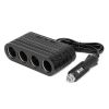 Amio - ΑΝΤΑΠΤΟΡΑΣ ΑΝΑΠΤΗΡΑ 12/24V 120W ΜΑΥΡΟΣ - 4 ΘΕΣΕΙΣ - 2xUSB-A + 1xUSB-C - ΚΑΛΩΔΙΟ 80cm - 1 Τεμ. (04367/AM)