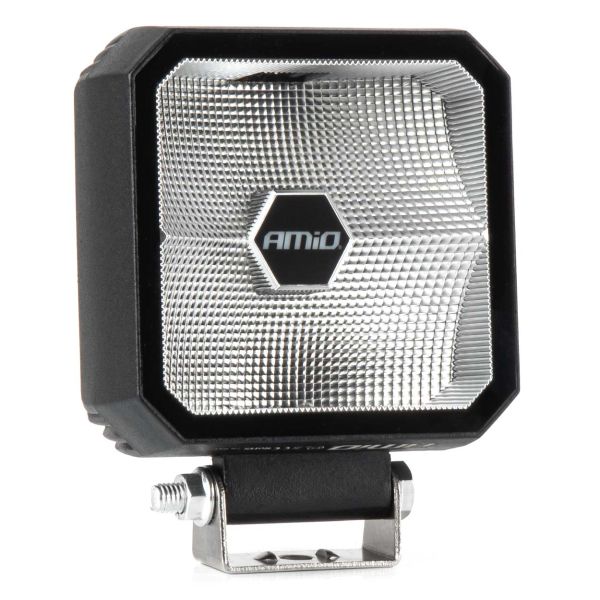 ΠΡΟΒΟΛΕΑΣ ΕΡΓΑΣΙΑΣ ΤΕΤΡΑΓΩΝΟΣ LED 30W 9>50V 3 ΧΡΗΣΕΩΝ ΛΕΥΚΟ ΦΩΣ 110x110x52mm AMIO - 1 Τεμ.