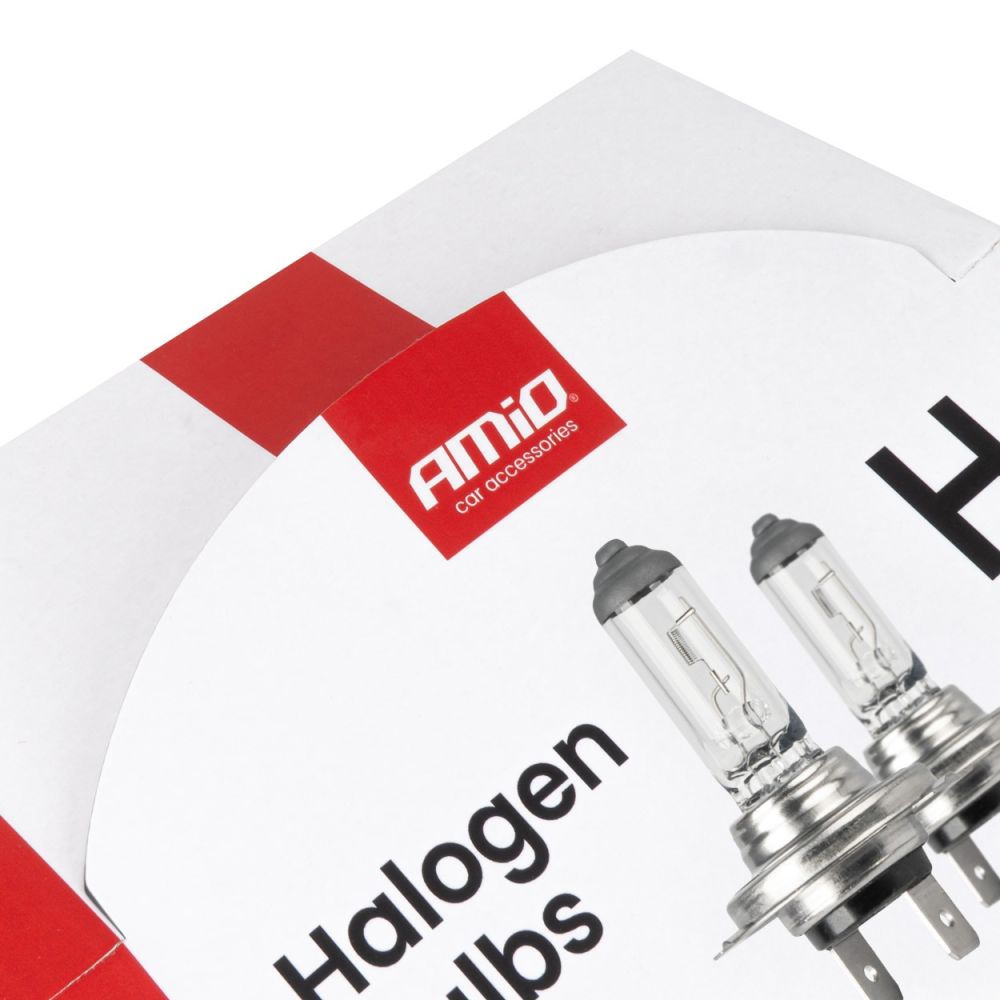 Amio Σετ Λαμπτήρων Αλογόνου H7 12V 55W με UV φίλτρο (E8) – 30 τεμ. (04399/AM)