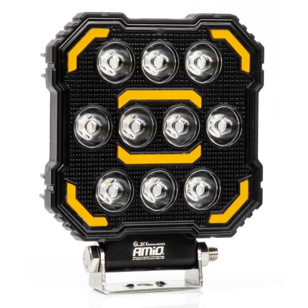 Amio - Προβολέας Εργασίας LED AWL79 SPOT 48W 3000lm 6500K με Λευκό + Κίτρινο φώς προειδοποίησης  9/36V - 1 τεμ. (04423/AM)