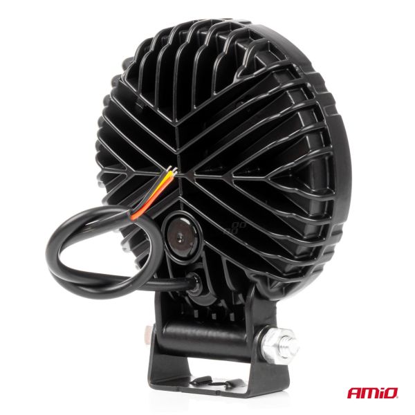 Amio - Προβολέας Εργασίας LED AWL80 SPOT 48W 2400lm με Λευκό + Κίτρινο φώς προειδοποίησης  9/36V - 1 τεμ. (04424/AM)