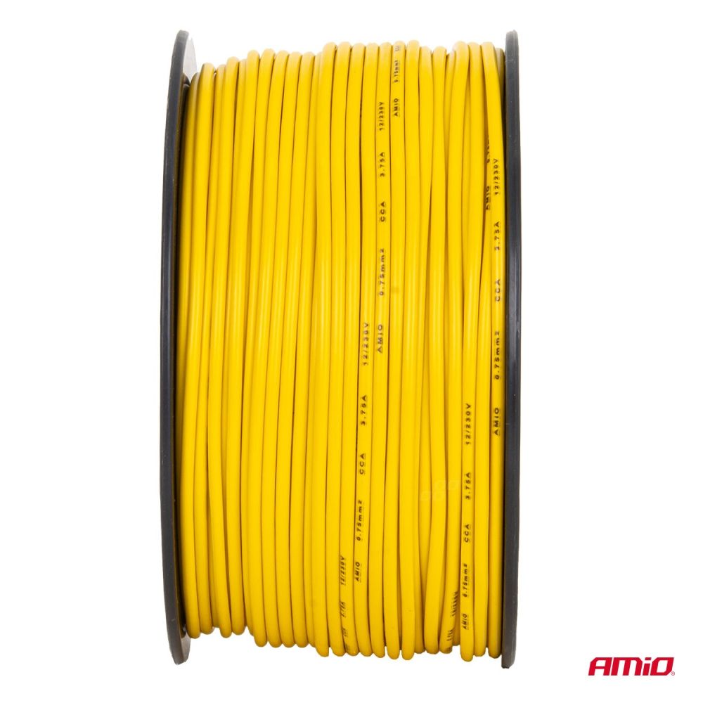 Amio - Καλώδιο Ηχείων CCA 1×0,75mm² 100m – 3,75A / 12-230V - 1 τεμ. (04447/AM)