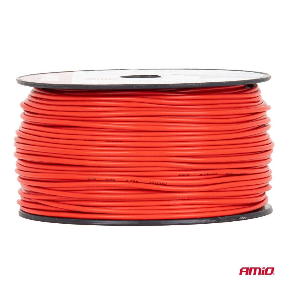 Amio - Μονόκλωνο Καλώδιο Εγκατάστασης CCA 1×0,75mm² 100m – 12/230V - 1 τεμ. (04450/AM)