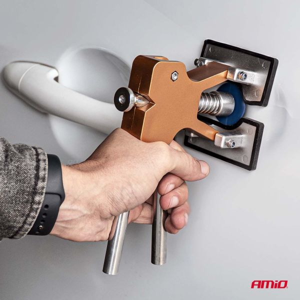 Amio - Kit Επισκευής Λαμαρίνας από Λακούβες (Αμάξωμα Οχήματος) DIY Dent Repair Kit με 20 Αντάπτορες για Επιβατικά Αυτοκίνητα - 1 σετ (04598/AM)