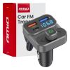 Amio - FM Transmitter Αναπτήρα τύπου FMT02 τάση λειτουργίας 12-24V με 2xUSB Type-A και 1xUSB Type-C για Επιβατικά Αυτοκίνητα και Φορτηγά - 1 τεμ. (04649/AM)