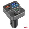 Amio - FM Transmitter Αναπτήρα τύπου FMT02 τάση λειτουργίας 12-24V με 2xUSB Type-A και 1xUSB Type-C για Επιβατικά Αυτοκίνητα και Φορτηγά - 1 τεμ. (04649/AM)