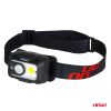 Amio - Φακός Κεφαλής Εργασίας τύπου XPG+COB LED χωρητικότητα μπαταρίας 1800mAh - 1 τεμ. (04667/AM)