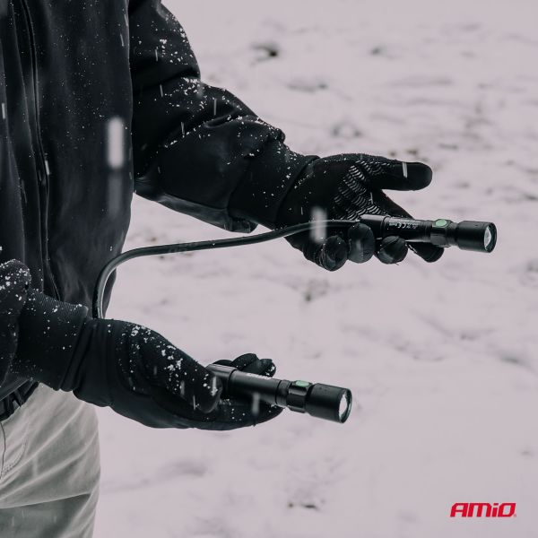 Amio - Φακοί Εργασίας Χειρός τύπου 2xP50 LED χωρητικότητα μπαταρίας 500mAh - 2 τεμ. (04671/AM)