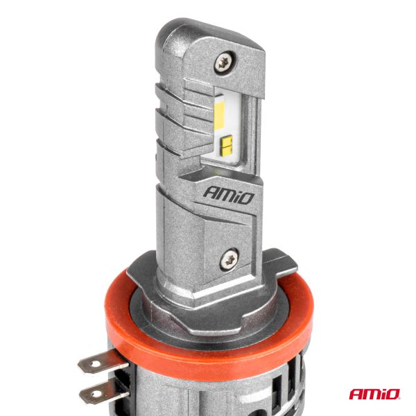Amio - Λαμπτήρες LED Φώτων Εμπρός τύπου H15 βάση PGJ23t-1 τάση λειτουργίας 12V απόδοσης 45W (4400lm) X5 Series WINGER 6000K Plug & Play για Επιβατικά Αυτοκίνητα - 2 τεμ. (04685/AM)