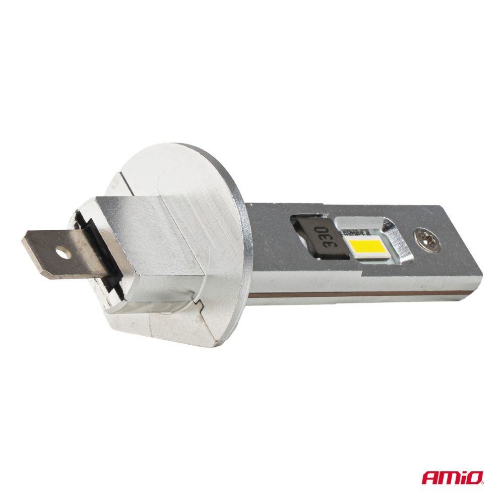 Amio - Λαμπτήρες LED Φώτων Εμπρός τύπου H1 βάση P14.5s τάση λειτουργίας 12V απόδοσης 20W (2920lm) Series H25 CANBUS 6000K για Επιβατικά Αυτοκίνητα - 2 τεμ. (04709/AM)