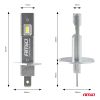 Amio - Λαμπτήρες LED Φώτων Εμπρός τύπου H1 βάση P14.5s τάση λειτουργίας 12V απόδοσης 20W (2920lm) Series H25 CANBUS 6000K για Επιβατικά Αυτοκίνητα - 2 τεμ. (04709/AM)