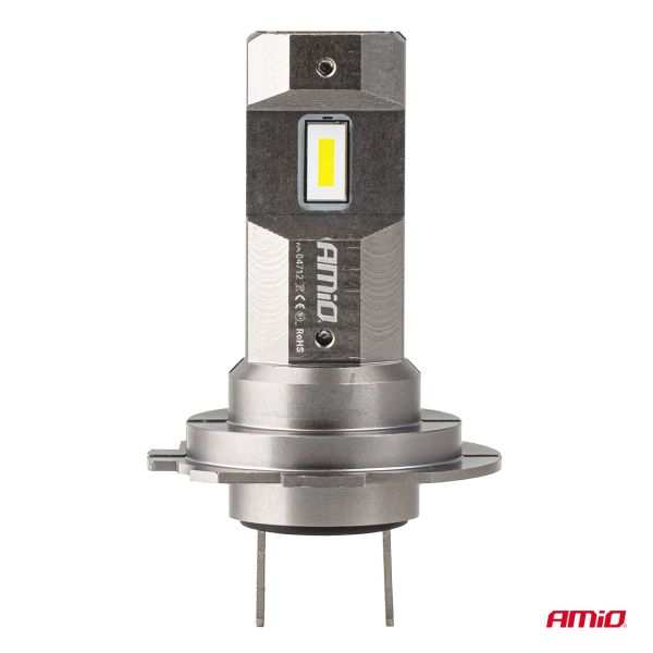 Amio - Λαμπτήρες LED Φώτων Εμπρός τύπου H7/H18 βάση PX26d/PY26d-1 τάση λειτουργίας 12V απόδοσης 30W (2710lm) Series H25 CANBUS 6000K για Επιβατικά Αυτοκίνητα - 2 τεμ. (04712/AM)