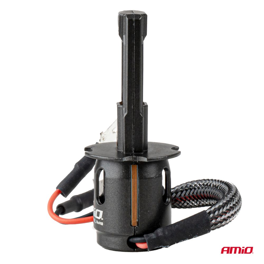 ΠΡΟΣΦΟΡΑ Amio - Λαμπτήρες LED F25 PRO Black Edition H3 68W 12-24V Full CAN Bus με Φωτεινότητα 7646lm σε Ψυχρό Λευκό 6000K για Επιβατικά Αυτοκίνητα & Φορτηγά - Σετ 2 τεμ. (04718/AM)