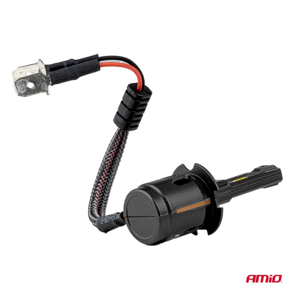 ΠΡΟΣΦΟΡΑ Amio - Λαμπτήρες LED F25 PRO Black Edition H3 68W 12-24V Full CAN Bus με Φωτεινότητα 7646lm σε Ψυχρό Λευκό 6000K για Επιβατικά Αυτοκίνητα & Φορτηγά - Σετ 2 τεμ. (04718/AM)