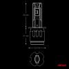AMiO - Λάμπες LED F26 Pro Series H3 12/24V 68W 2900-3550lm 6.000K Full Can-Bus Plug&Play - 2 Τεμ. (04870/AM)
