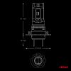 AMiO - Λάμπες LED F26 Pro Series H7/H18 12/24V 68W 2900-3550lm 6.000K Full Can-Bus Plug&Play - 2 Τεμ. (04872/AM)