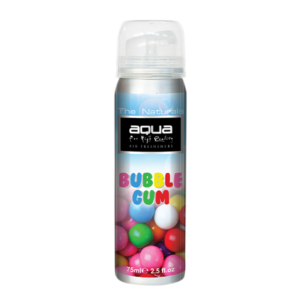Aqua - ΑΡΩΜΑΤΙΚΟ ΑΥΤΟΚΙΝΗΤΟΥ ΣΕ ΣΠΡΕΙ (SPRAY) ΜΕ ΑΡΩΜΑ ΤΣΙΧΛΟΦΟΥΣΚΑ (BUBBLE GUM) FLAVORS SERIES 75ml AQUA - 1 TEM. (10-251/AQ)