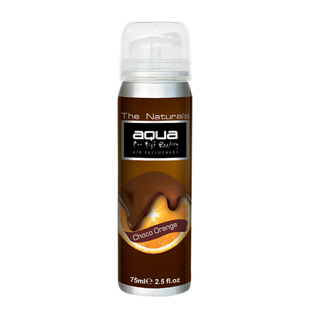 Aqua - ΑΡΩΜΑΤΙΚΟ ΑΥΤΟΚΙΝΗΤΟΥ ΣΕ ΣΠΡΕΙ (SPRAY) ΜΕ ΑΡΩΜΑ ΣΟΚΟΛΑΤΑ/ΠΟΡΤΟΚΑΛΙ FLAVORS SERIES 75ml AQUA - 1 TEM. (10-266/AQ)