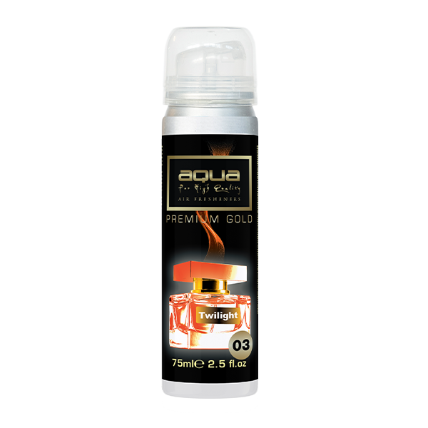 ΑΡΩΜΑΤΙΚΟ ΑΥΤΟΚΙΝΗΤΟΥ ΣΕ ΣΠΡΕΙ (SPRAY)  ΜΕ ΑΡΩΜΑ TWILIGHT PREMIUM GOLD SERIES 75ml AQUA - 1 TEM. ΑΡΩΜΑΤΙΚΟ ΑΥΤΟΚΙΝΗΤΟΥ ΣΕ ΣΠΡΕΙ (SPRAY)  ΜΕ ΑΡΩΜΑ TWILIGHT PREMIUM GOLD SERIES 75ml AQUA - 1 TEM.